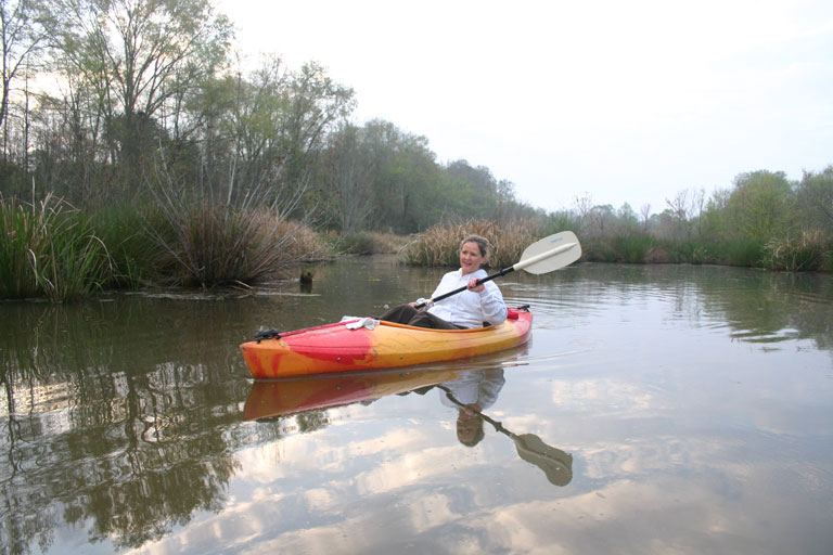 Lynda in the swamp